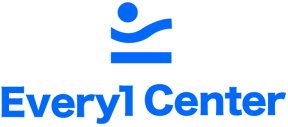 logo every 1 center blue