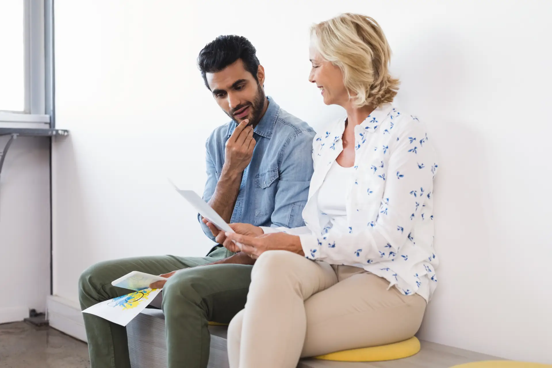 atient meeting with addiction specialist to start Suboxone treatment and plan induction.